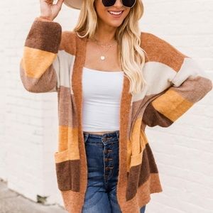 Fall Striped Cardigan (New & Worn Once)